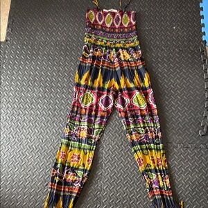 Jen’s Pirate Booty Multicolor Patterned Jumpsuit